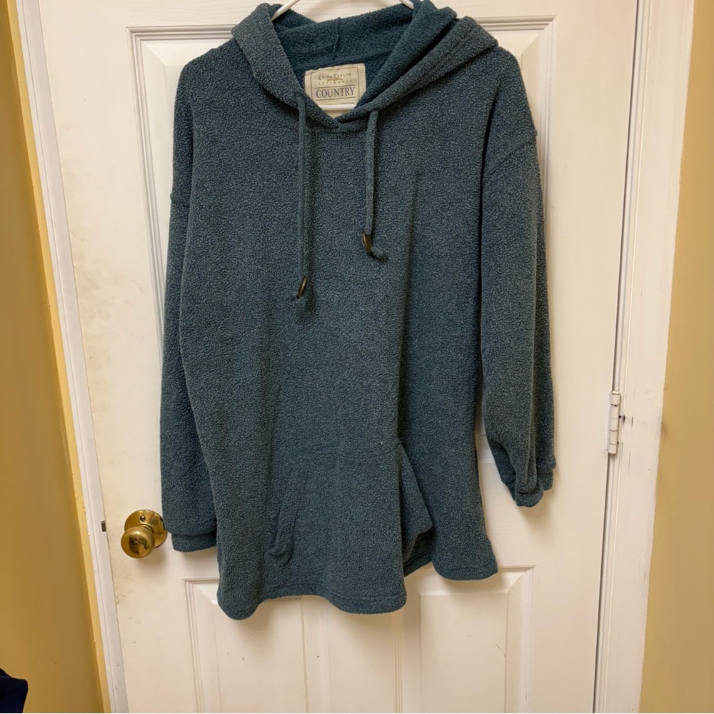 Cozy‎ Blue Hooded Sweater